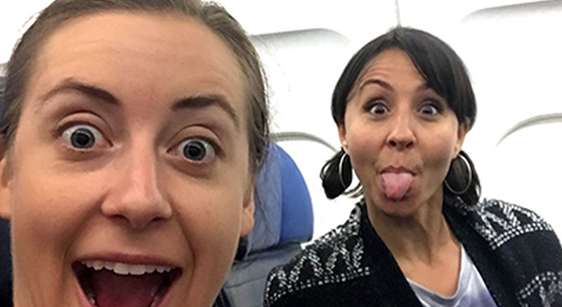 Allison Powell And Nikki Boyer Were Giddy On The Plane Ride Home After Shooting  Fame-ish