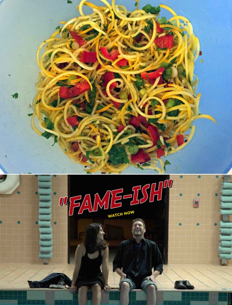 Food Dinner-&-A-Movie!-Cold-Summer-Squash-Noodle-Salad,-and- Fame-ish!