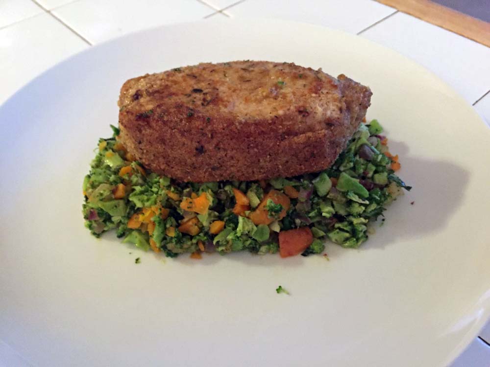 Food Pork-Chop-over-Broccoli-Rice